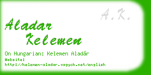 aladar kelemen business card